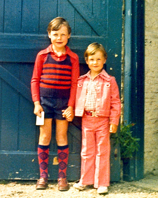 Here we are on the way to Harry's party. Guess which one went on to become the computer programmer and which one became the cool photographer ...